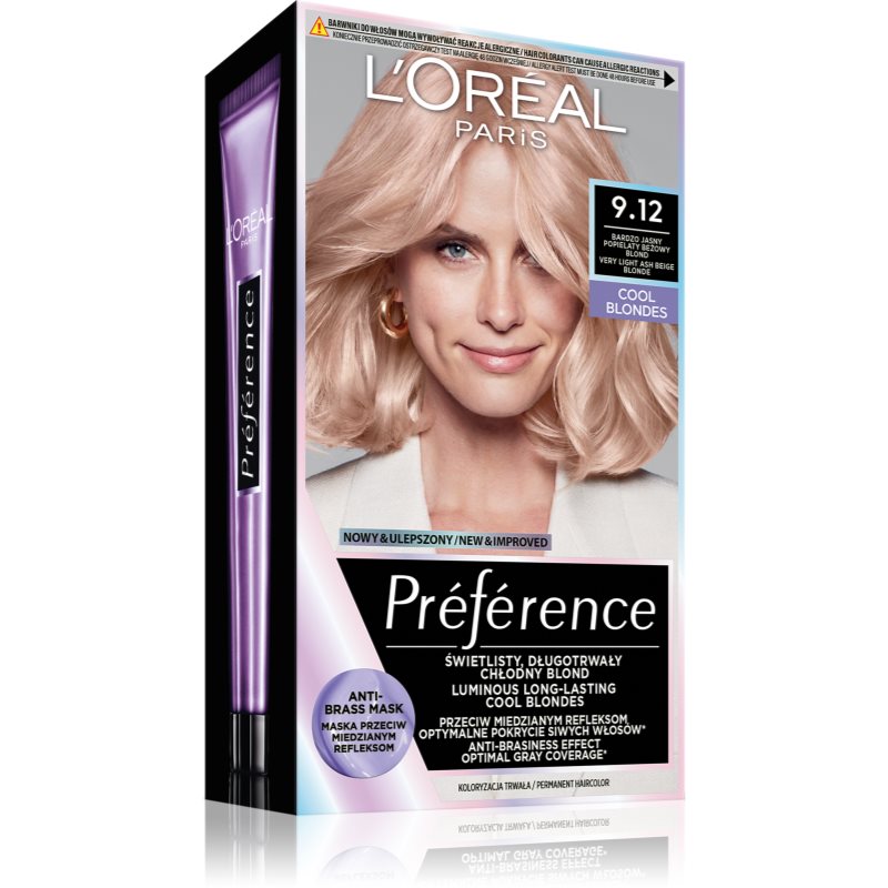 L'Oreal L'Oreal Preference Cool Blondes Farba do włosów 9.12 Siberia