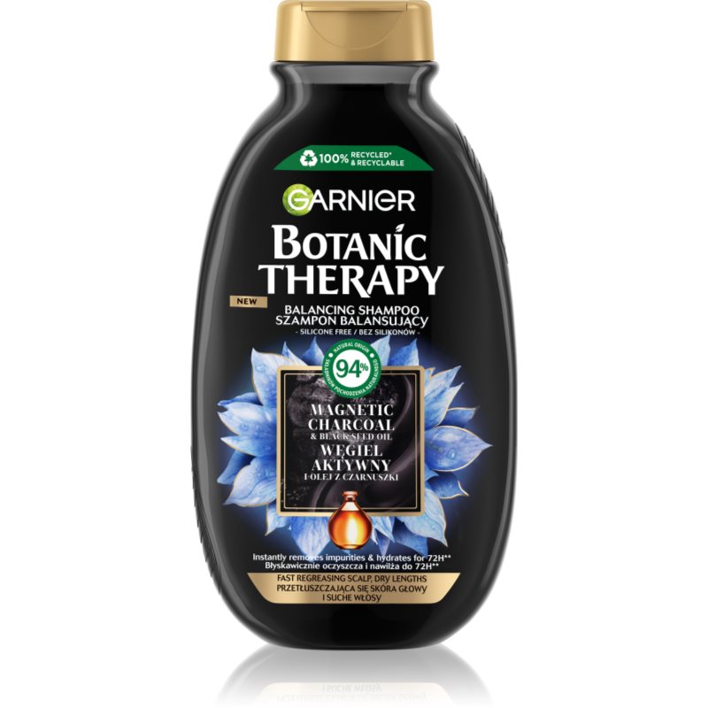 Garnier Botanic Therapy Szampon do włosów Węgiel Aktywny i Olej z Czarnuszki 400 ml