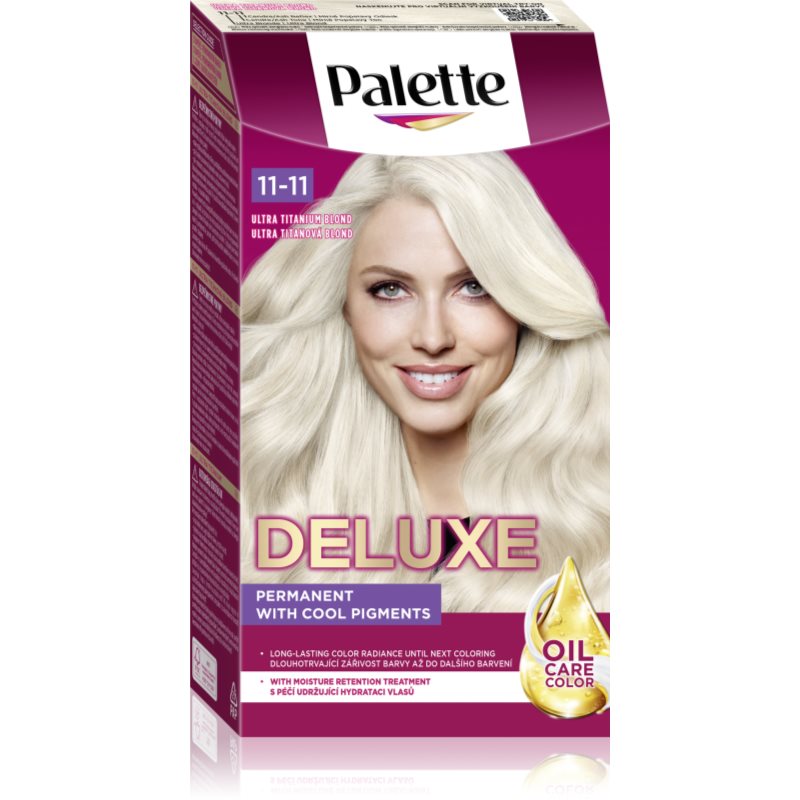 Schwarzkopf Palette Deluxe Farba do włosów permanetna nr 11-11 utleniacz) Ultra Titanium 1op