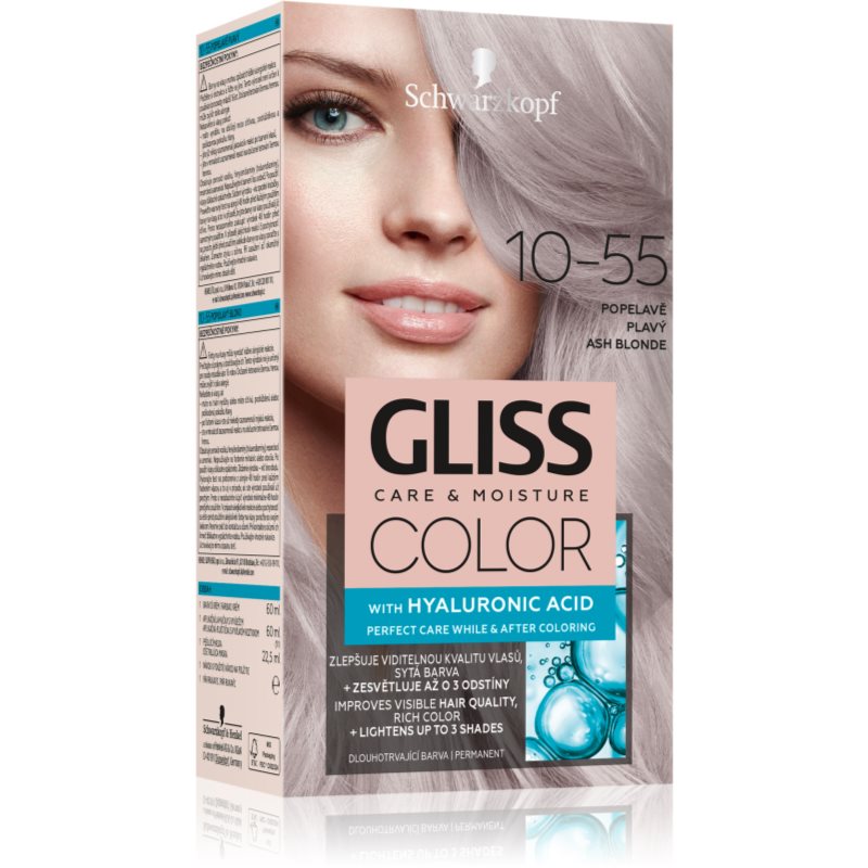 Schwarzkopf Gliss Color farba 10-55 Popielaty