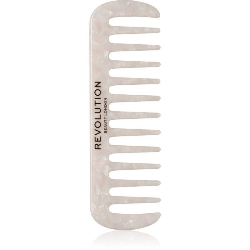 WEBHIDDENBRAND Grzebień do włosów kręconych i mocnych Natura l Curl Wide Tooth Comb )White Tooth Comb )