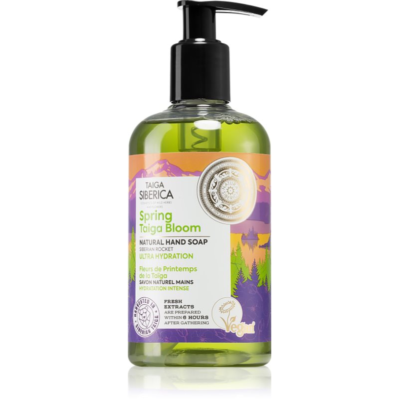 Natura Siberica Mydło do rąk intensywnie nawilżający Kwiaty Tajgi 300 ml 1118-uniw