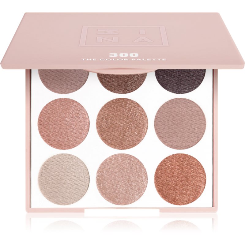 3INA Cosmetics 3INA COSMETICS Makeup The Bloom paleta cieni do powiek, wegańska paleta cieni do powiek, 9 składowych, wysoko pigmentowanych odcieni różu i miękkich odcieni brązu, 9 g
