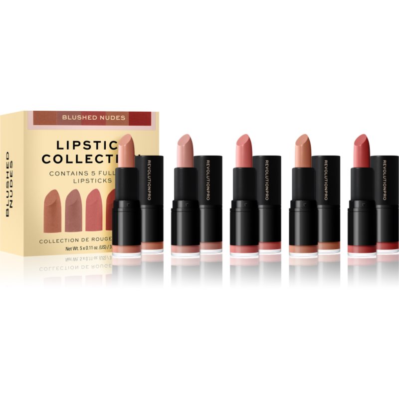 Revolution PRO Zestaw szminekBlush ed Nudes Lips tick Collection) 5 x 3,2 g