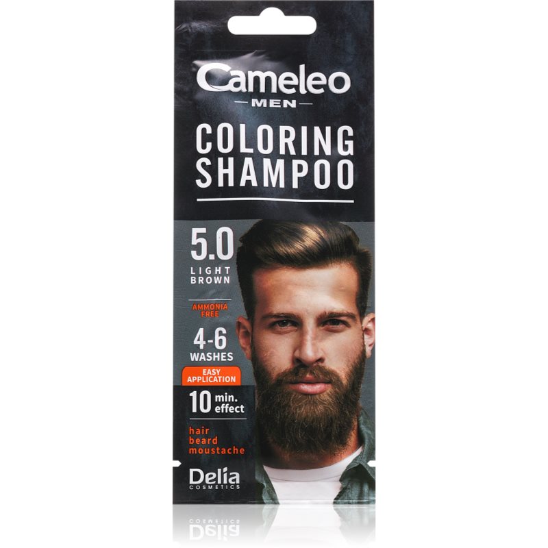 CAMELEO Men Coloring Shampoo szamponetka koloryzująca dla mężczyzn 5.0 Brąz15ml