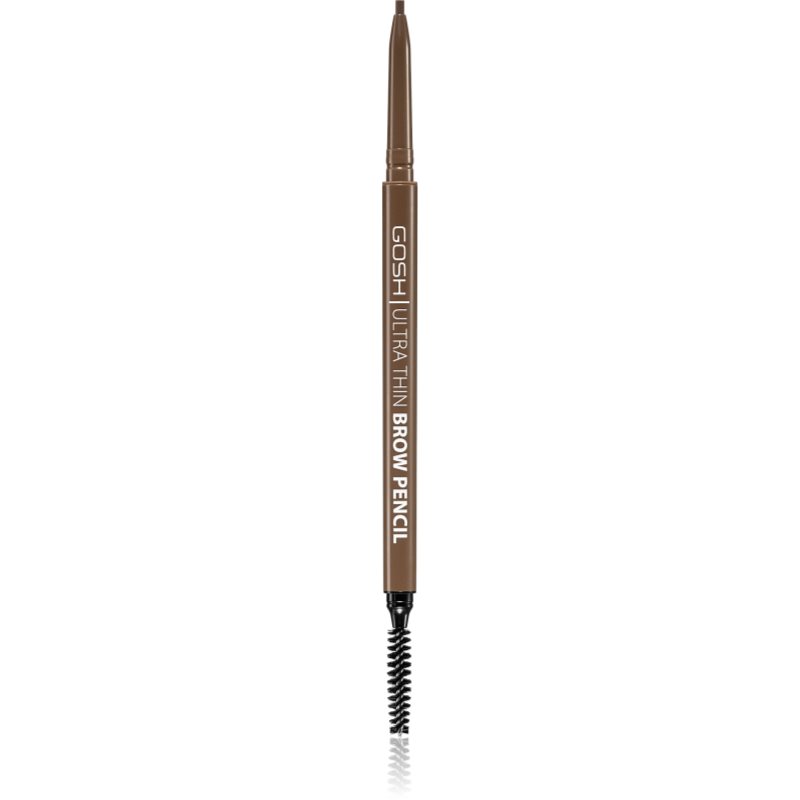 GOSH - Ultra Thin Brow Pencil - Wodoodporna kredka do brwi - 0.09 g - 002 GREYBROWN