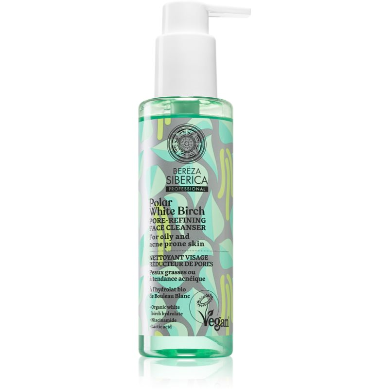Natural Siberian TOOTHPASTE Wegańska wygładzająca pory emulsja oczyszczająca do twarzy do skóry tłustej oraz z tendencją do powstawania trądziku 200ml Bereza Siberica
