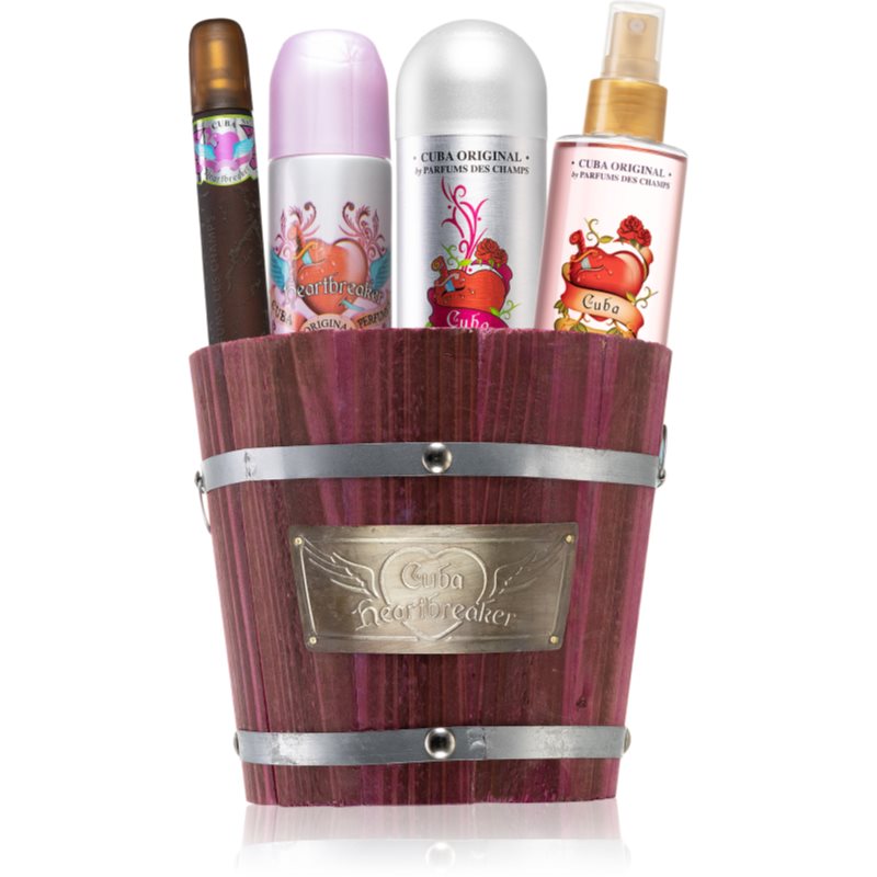 Cuba Original Heartbreaker zestaw 2x woda perfumowana + dezodorant + mgiełka do ciała Zestaw