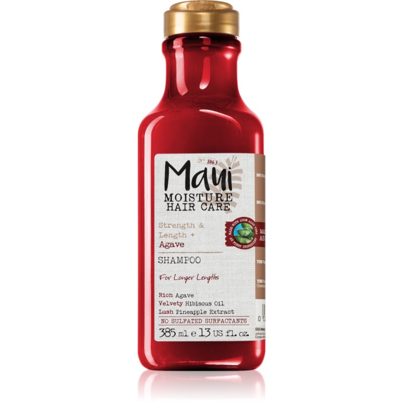 Maui Moisture maska do włosów przeciw łamaniu się włosów, do silnych włosów + spłukiwanie włosów Agave, 385 ml