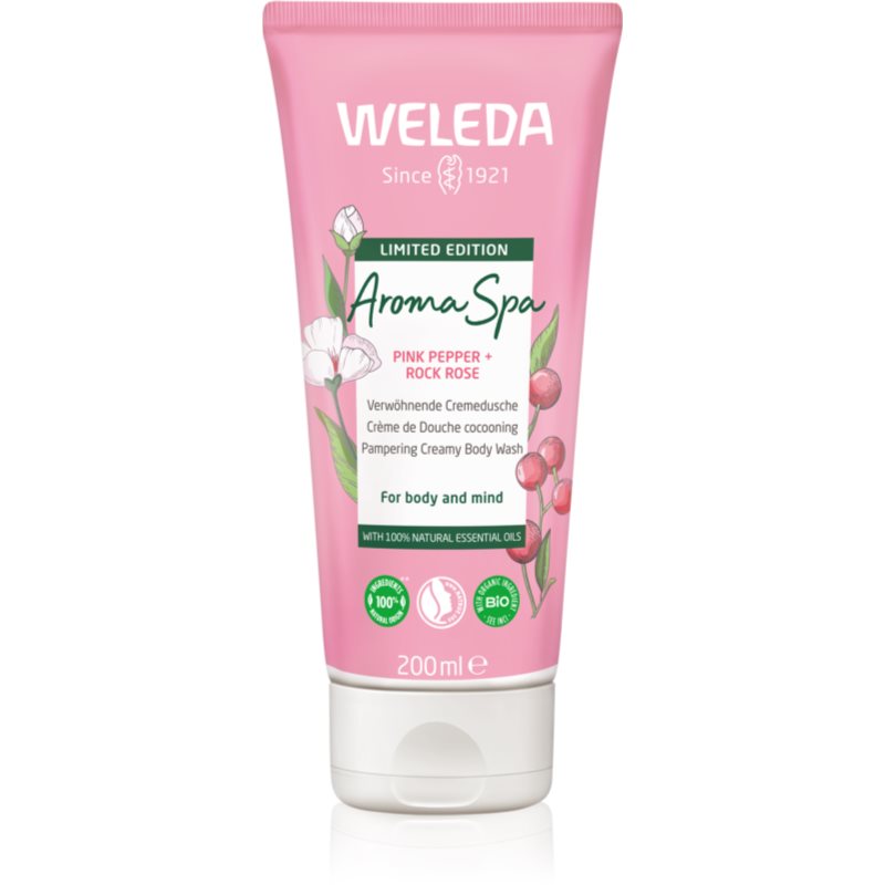 Weleda Aroma Spa Pink Pepper + Rock Rose Pampering Creamy Body Wash Krem pod prysznic 200 ml