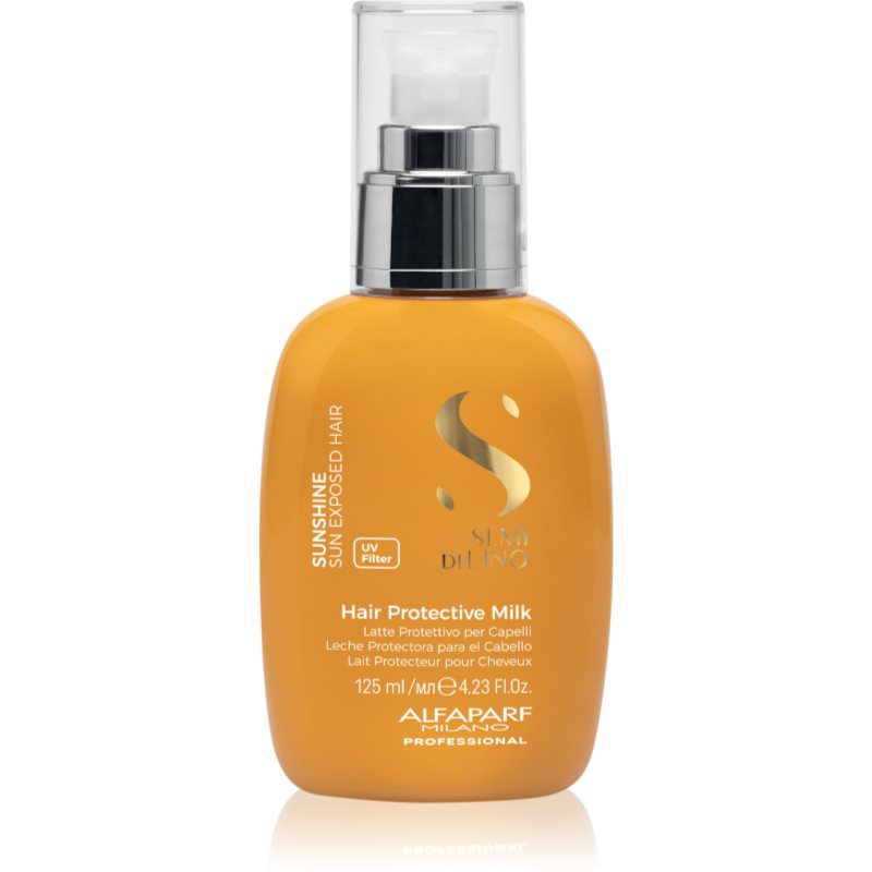 Alfaparf Milano Semi di Lino Sunshine Hair Protective, nawilżające mleczko do włosów z filtrem UV, 125ml