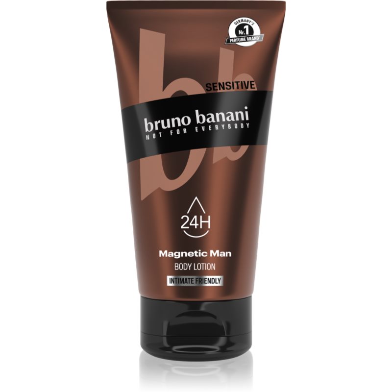 bruno banani Balsam do ciała Magnetic Man, pielęgnujący balsam do ciała 3 w 1 o urzekającym zapachu drewna, 150 ml