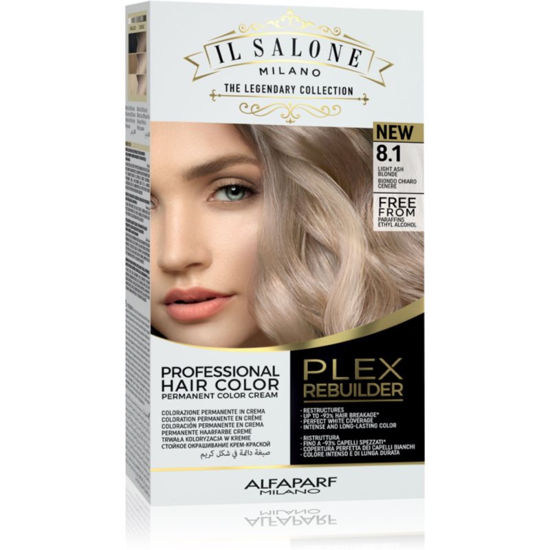 Alfaparf Milano Il Salone Milano Plex Rebuilder trwała farba do włosów odcień 8,1 - Light Ash Blonde 1 szt.