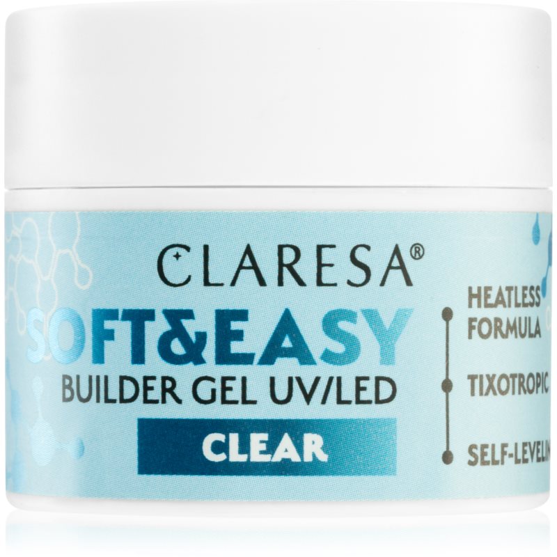 Claresa - Żel budujący SOFT&EASY Builder Gel Clear 12 g