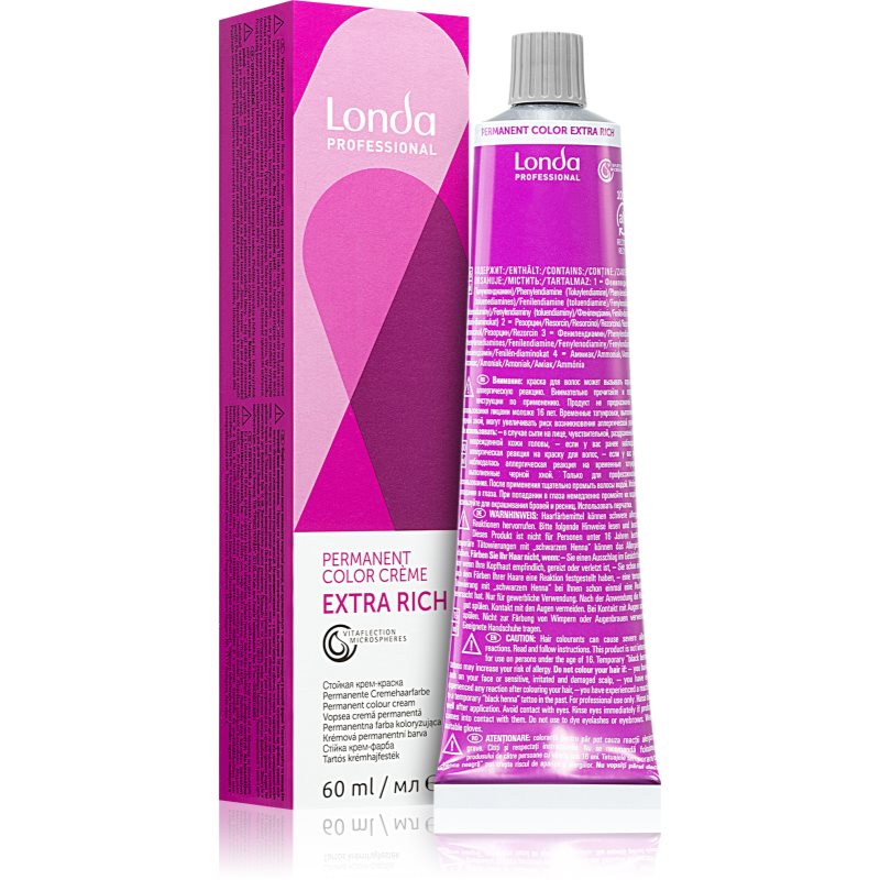 Londa Color Permanent, farba do włosów, 60ml | Kolor: Mixton 0/88
