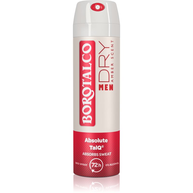 Borotalco MEN Dry dezodorant w sprayu 72 godz. zapachy Amber 150 ml