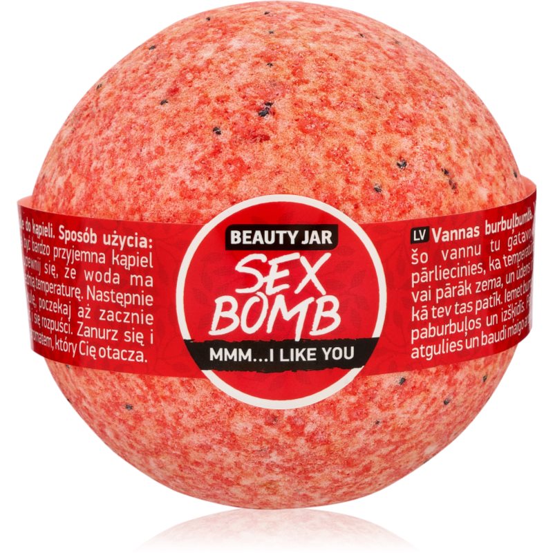 Beauty Jar Beauty Jar, Sex Bomb, kula musująca do kąpieli ze słodkim olejem migdałowym i makiem, 150 g