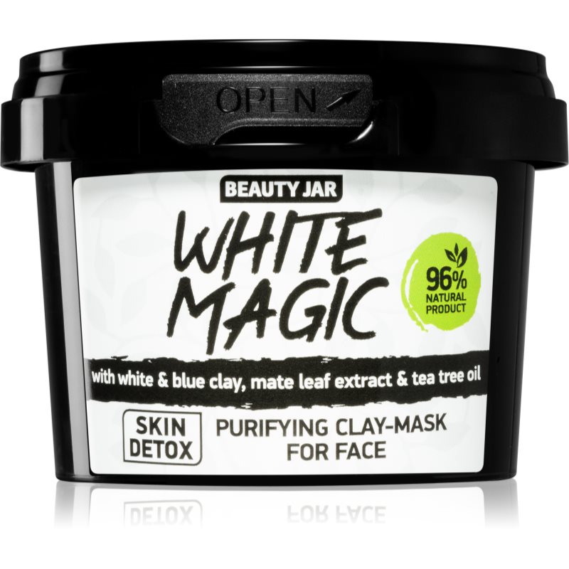 BEAUTY JAR BEAUTY JAR WHITE MAGIC - Oczyszczająca maseczka do twarzy na bazie glinki, 120ml