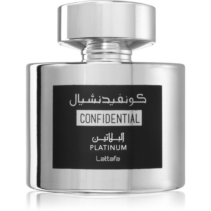 Lattafa, Perfumes Confidential Platinum, woda perfumowana, 100 ml