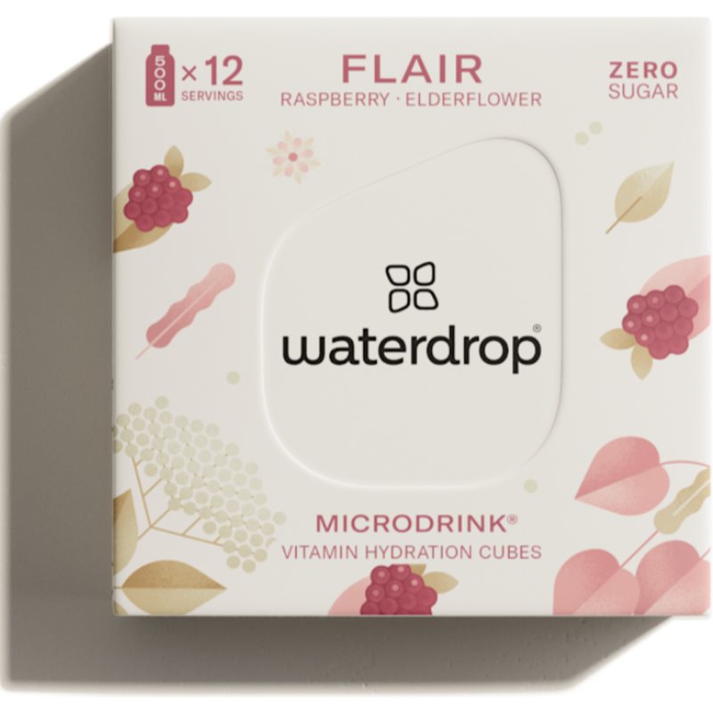 Waterdrop Microdrink Flair Raspberry Elderflower malina i kwiat bzu, 24 g