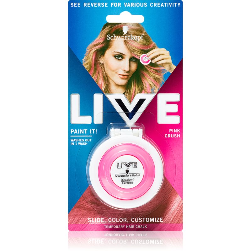Schwarzkopf Live - Kreda do włosów Pink Crush 1szt