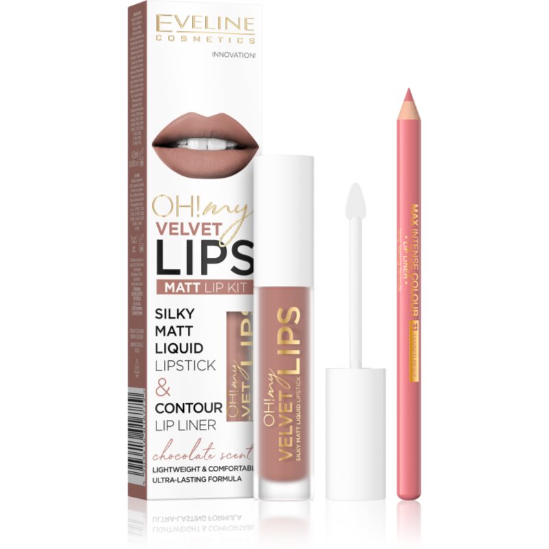 Eveline cosmetics Eveline Oh! My Lips Zestaw do Makijażu Ust 11 Cookie Milkshake EVEL-6779