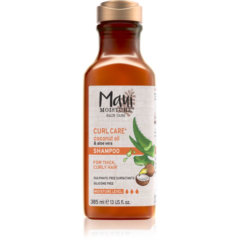 Maui Moisture Curl Quench szampon z olejkiem kokosowym, do grubych, kręconych włosów, 385 ml