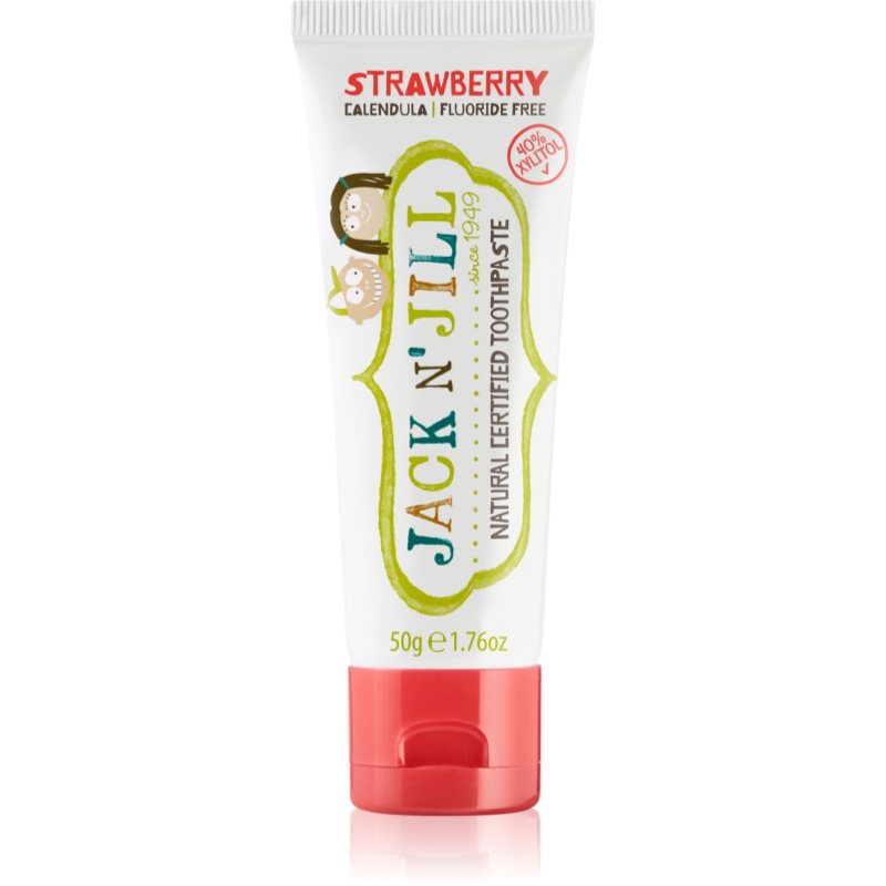 Jack n'jill - pasty do zębów Jack N'Jill, Naturalna Pasta do zębów, organiczna truskawka i Xylitol, 50g