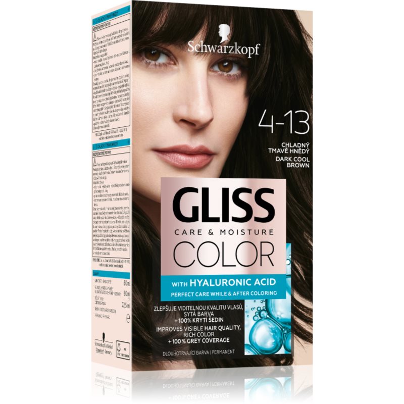 Schwarzkopf Gliss Color Krem koloryzujący nr 4-13 Ciemny Chłodny Brąz 1op. SO_111660