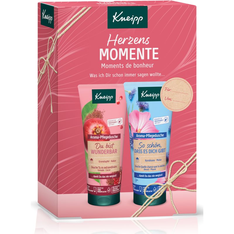 Kneipp Heartfelt Moments Zestaw żel pod prysznic You Are Wonderful (Du Bist Wunderbar) 200 ml + żel pod prysznic So Nice That You Exist (So Schön, Dass Es Dich Gibt) 200 ml