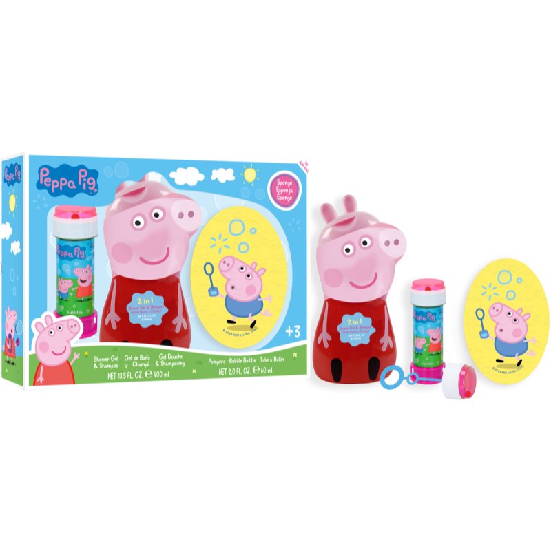 Peppa Pig Body and Hair zestaw upominkowy do kąpieli dla dzieci 3+