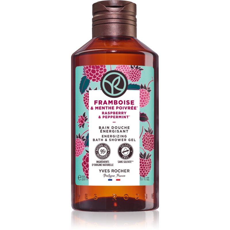 Yves Rocher Bain de Nature żel pod prysznic Raspberry & Mint 200 ml