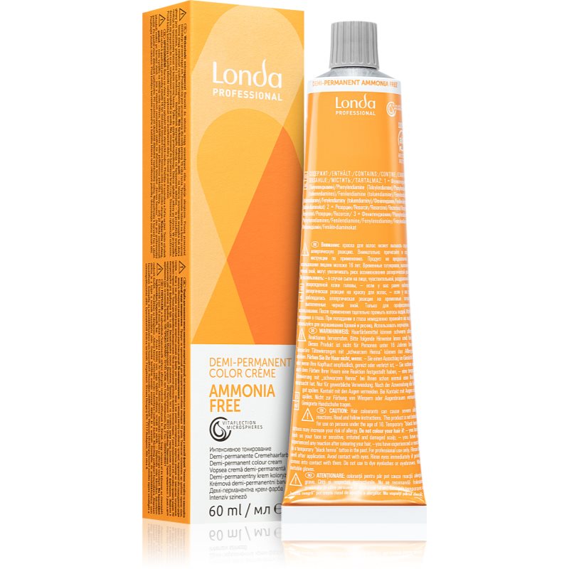 Londa Demi intensywnie koloryzujący 6/45 ciemny blond miedzi Czerwony, 2er Pack (2 X 60 ML) 8005610488639