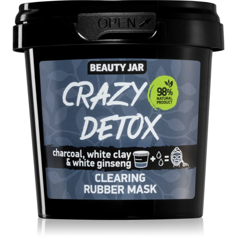 Beauty Jar Oczyszczająca maska do twarzy Węgiel drzewny, biała glina i żeń-szeń 20 g