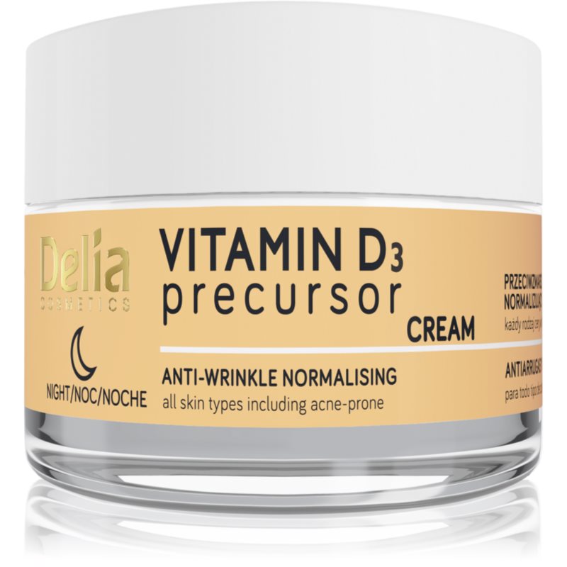Delia VITAMIN D3 PRECURSOR PRZECIWZMARSZCZKOWY KREM DO TWARZY NA NOC 50ML 5906750800752