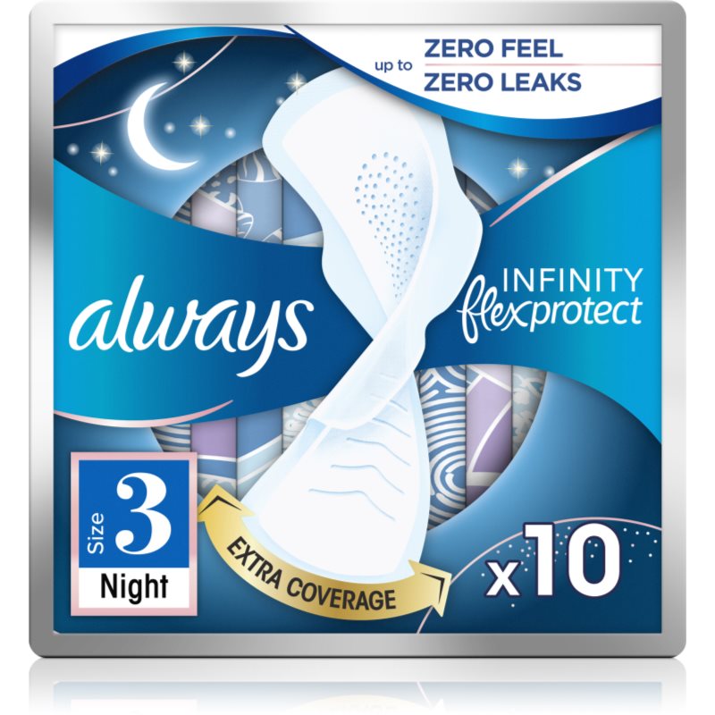 Always Podpaski Infinity Night 10szt