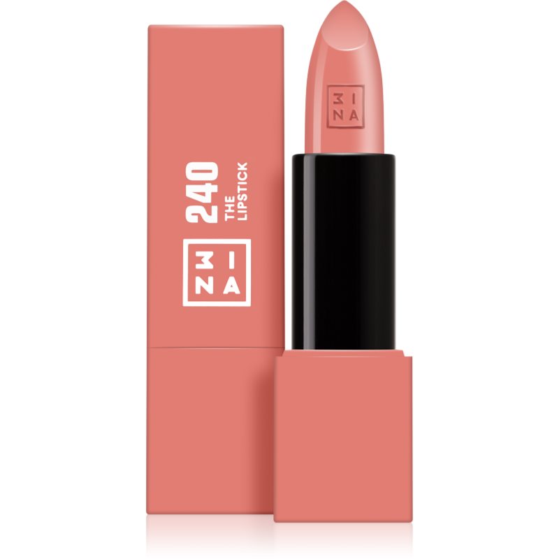 3INA MAKEUP 3INA Makeup - Vegan  Cruelty Free  The Lipstick 240  długotrwała pomadka do ust  matowa  wodoodporna  mocno pigmentowana pomadka do ust  średni nag różowy  matowana The Lipstick 240