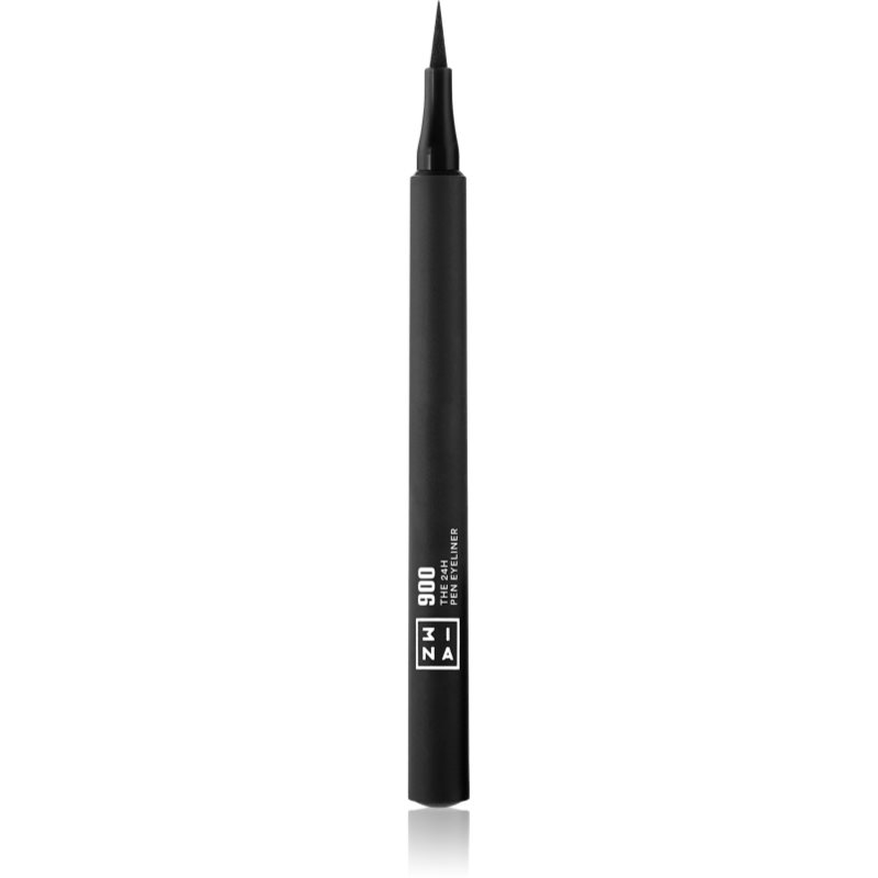 3INA Cosmetics 3ina COSMETICS MAKEUP - Cruelty Free - Vegan - The 24H eyeliner Longwear - wodoodporny - wysoko pigmentowany - precyzyjna końcówka - czarny 1,2 ml, 28 g