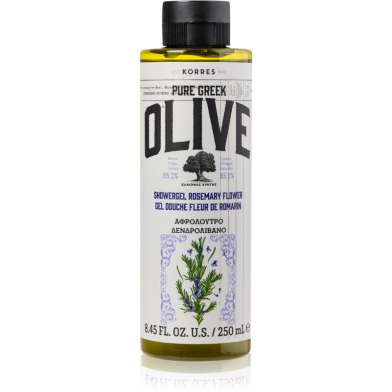 Korres Pure Greek Olive & Rosemary Flower odświeżający żel pod prysznic 250 ml