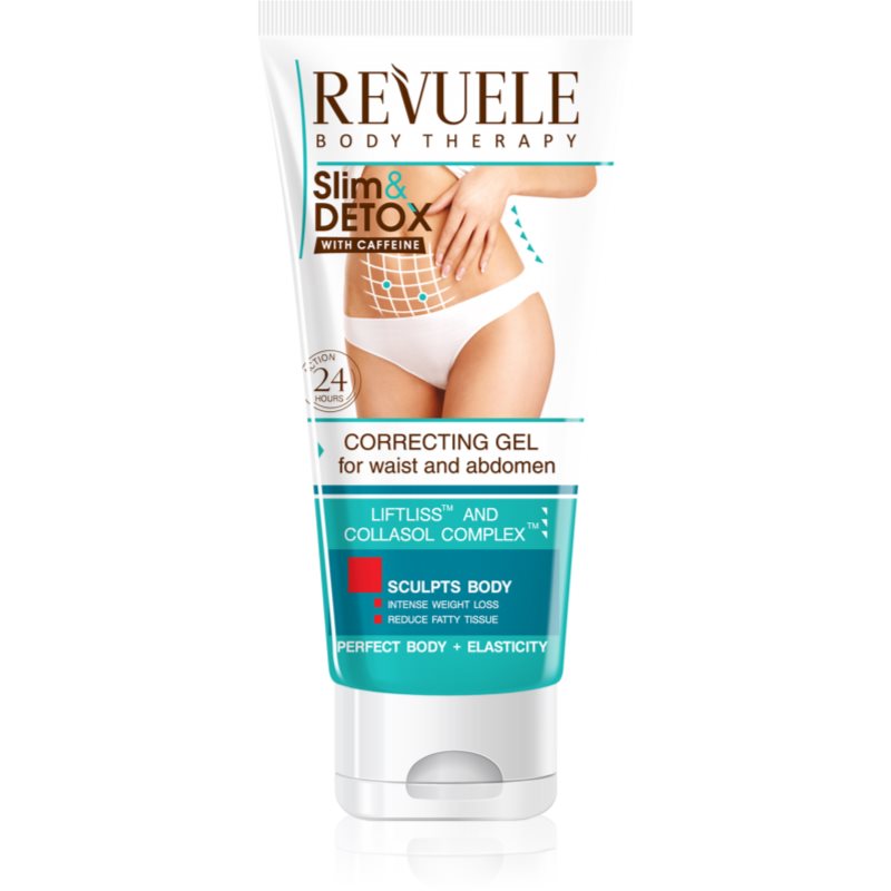 Revuele Modelujący żel korygujący do talii, brzucha i podbrzusza - Revuele Slim&Detox Correcting Gel Modelujący żel korygujący do talii, brzucha i podbrzusza - Revuele Slim&Detox Correcting Gel