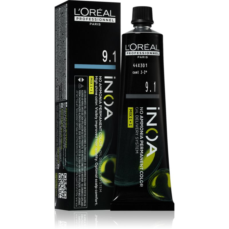 L’Oréal Professionnel Inoa trwała farba do włosów bez amoniaku odcień 9.1 60 ml