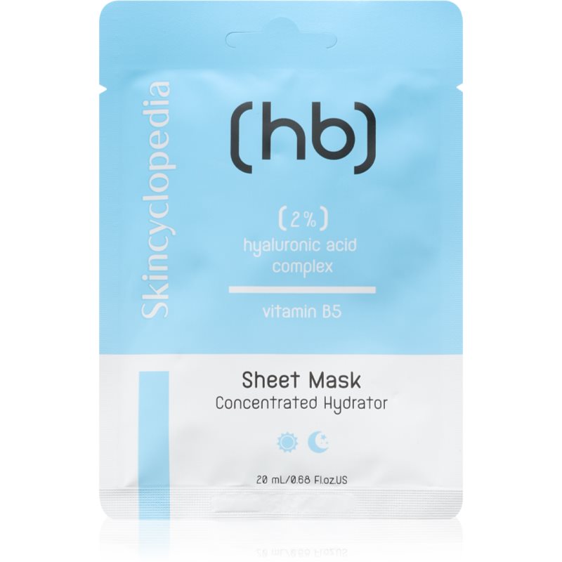 SKINCYCLOPEDIA MASKA W PŁACHCIE DO TWARZY Z 2% KOMPLEKSEM KWASU HIALURONOWEGO 20ML