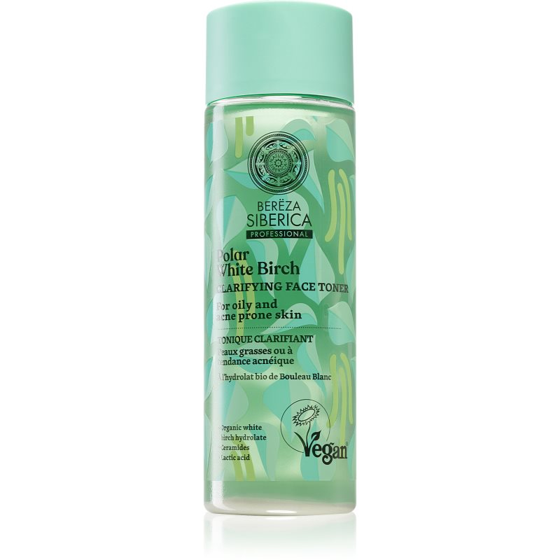Natural Siberian TOOTHPASTE Wegański, oczyszczający tonik do skóry tłustej oraz z tendencją do powstawania trądziku, 200ml Bereza Siberica