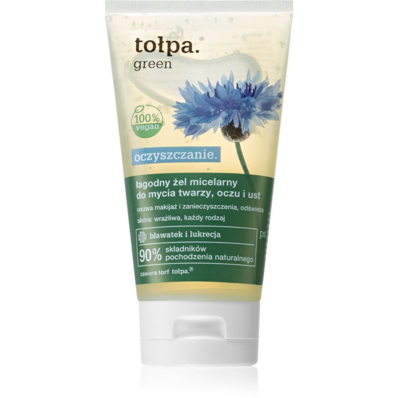 Tołpa green, łagodny żel do mycia twarzy i oczu, 150 ml