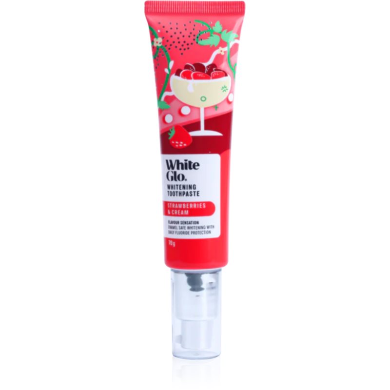 WHITE GLO Strawberries & Cream Toothpaste pasta do zębów 70g