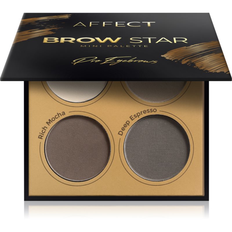 Affect Brow Star Mini paleta cieni prasowanych do brwi