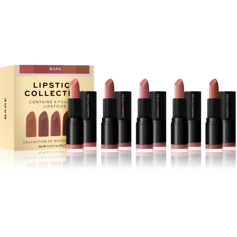 Revolution PRO PRO Lipstick Collection zestaw szminek 5 szt odcień Bare