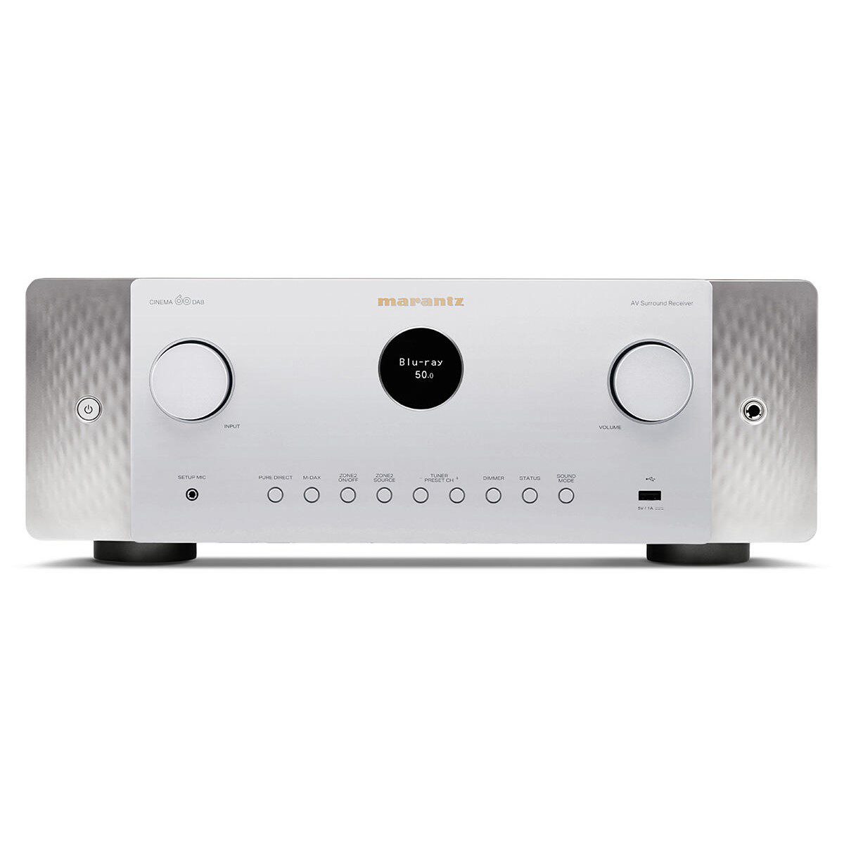 Marantz CINEMA 60 DAB amplituner 7.2 8K/60Hz z Alexa, AirPlay i HEOS srebrno-złoty