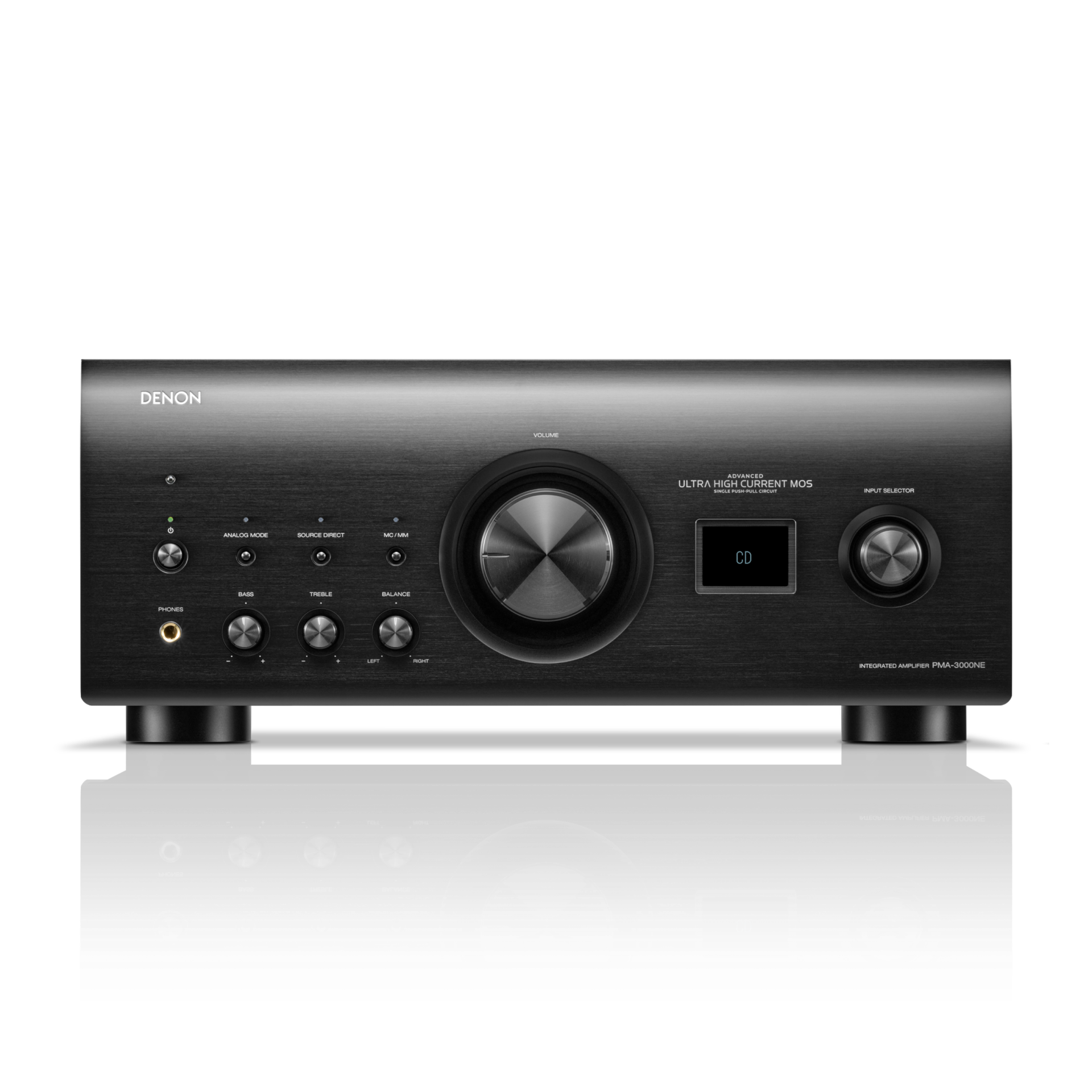DENON PMA-3000NE wzmacniacz zintegrowany z przedwzmacniaczem gramofonowym (czarny)