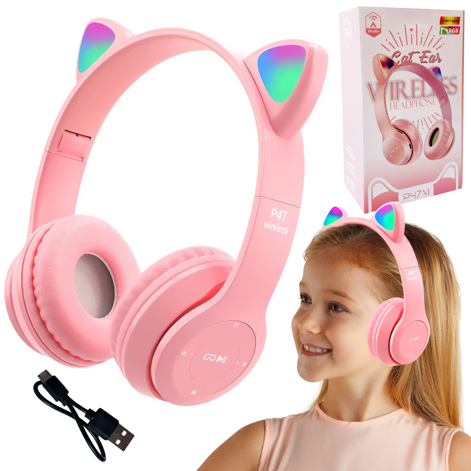 Cat Ear Kolorowe Kocie Uszy 